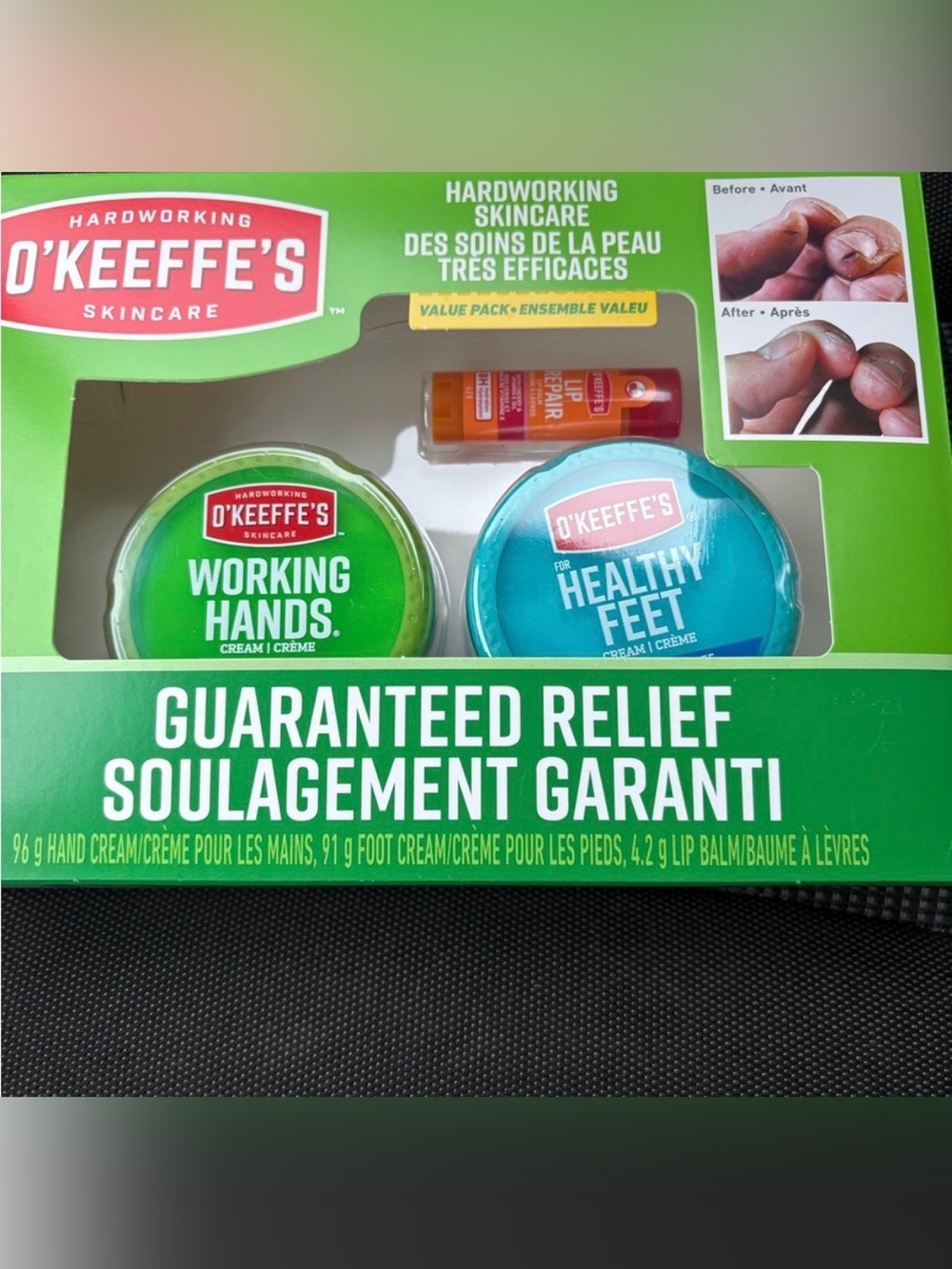 O'Keeffe's Working Hands & Healthy Feet Moisturizer Duo - Green & Blue